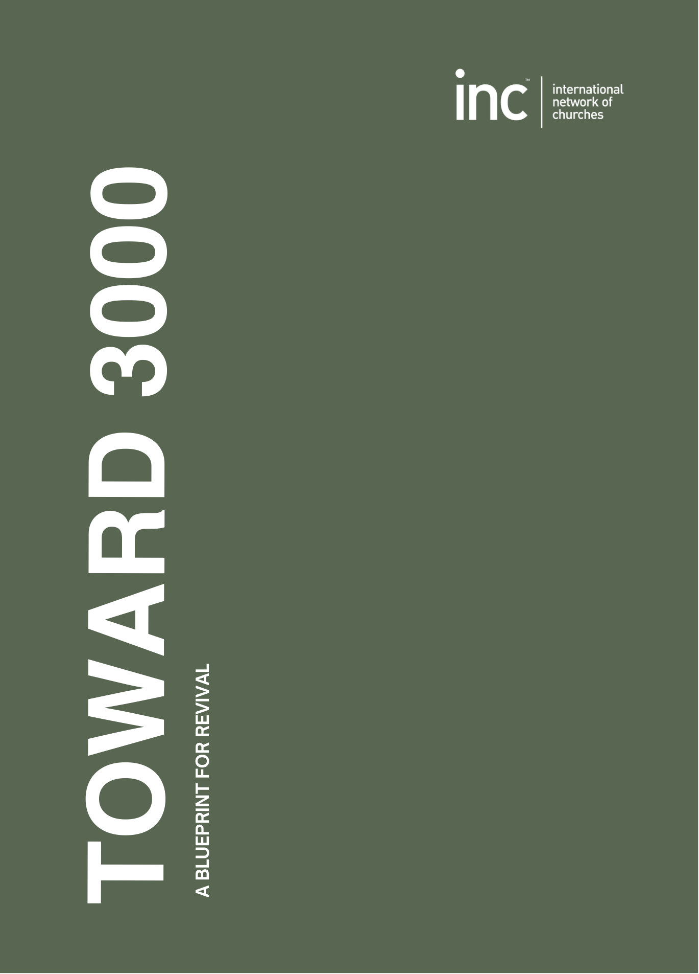 Cover of the Toward 3000 booklet